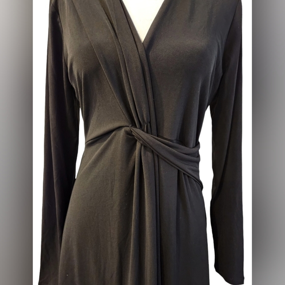 Michael Kors Black Dress with Wrap Front - Picture 2 of 6